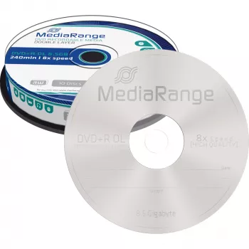 DVD+R DL MediaRange MR466 8,5 GB 10 kpl