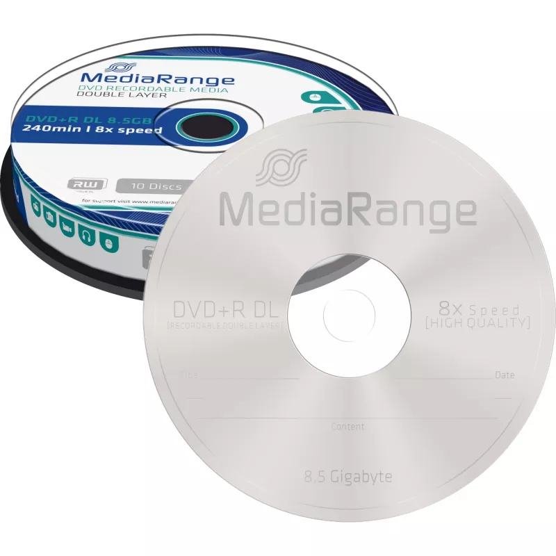 DVD+R DL MediaRange MR466 8,5 GB 10 kpl