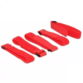Tarranauha DeLOCK 18705 punainen 20 mm x 300 mm 5 kpl