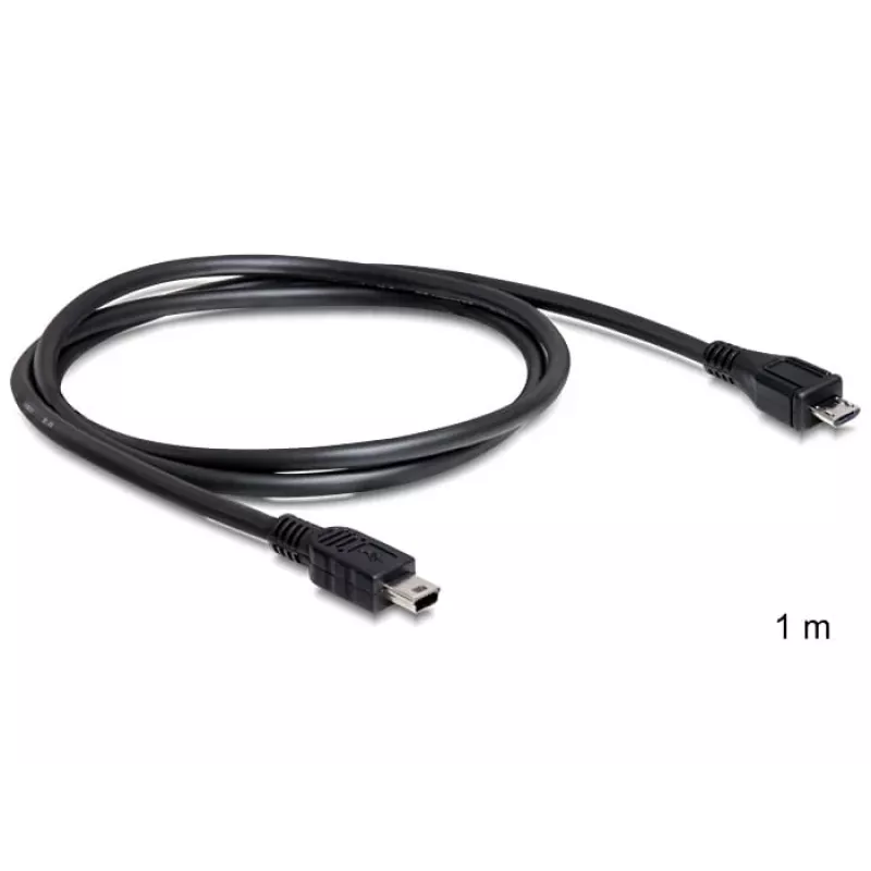 USB-kaapeli DeLOCK 83177 1 m Micro-USB B Mini-USB B musta