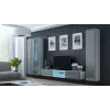 Cama vitriini VIGO '180' 180/40/30 valkoinen/harmaa kiiltävä
