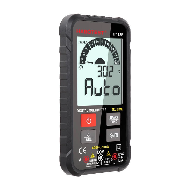 True RMS digitaalinen yleismittari Habotest HT112B