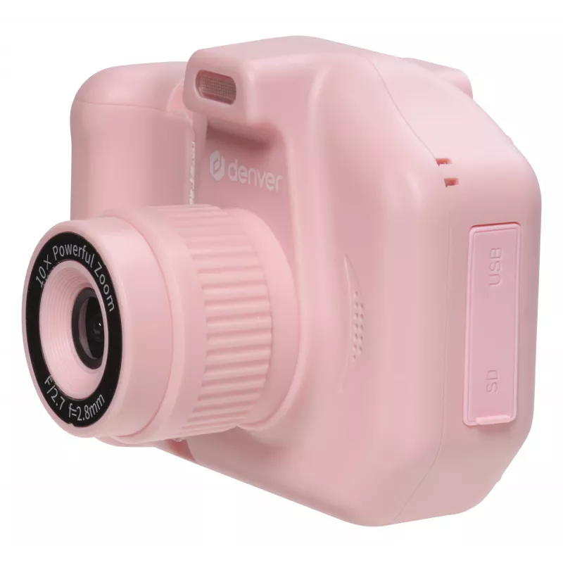 Denver KPC-1370P lasten digikamera lämpötulostimella, 2,8" LCD, pinkki
