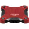 Ulkoinen SSD ADATA SD620 1 TB, kannettava USB 3.2 Gen 2 (Micro-USB B), lukunopeus 520 MB/s, kirjoitusnopeus 460 MB/s, iskunkestävä, punainen