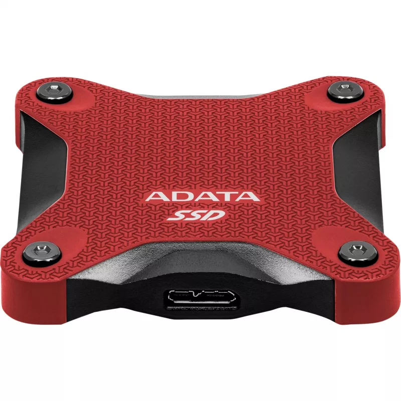 Ulkoinen SSD ADATA SD620 1 TB, kannettava USB 3.2 Gen 2 (Micro-USB B), lukunopeus 520 MB/s, kirjoitusnopeus 460 MB/s, iskunkestävä, punainen
