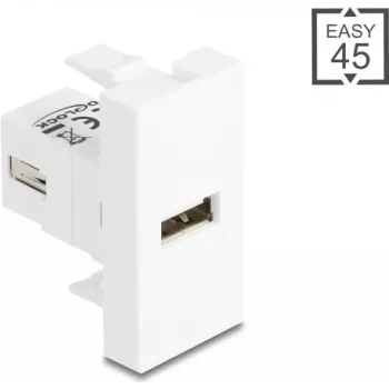 USB 2.0 Type-A - Type-A -kaapelisovitin, DELOCK 90908, suojattu, USB 2.0