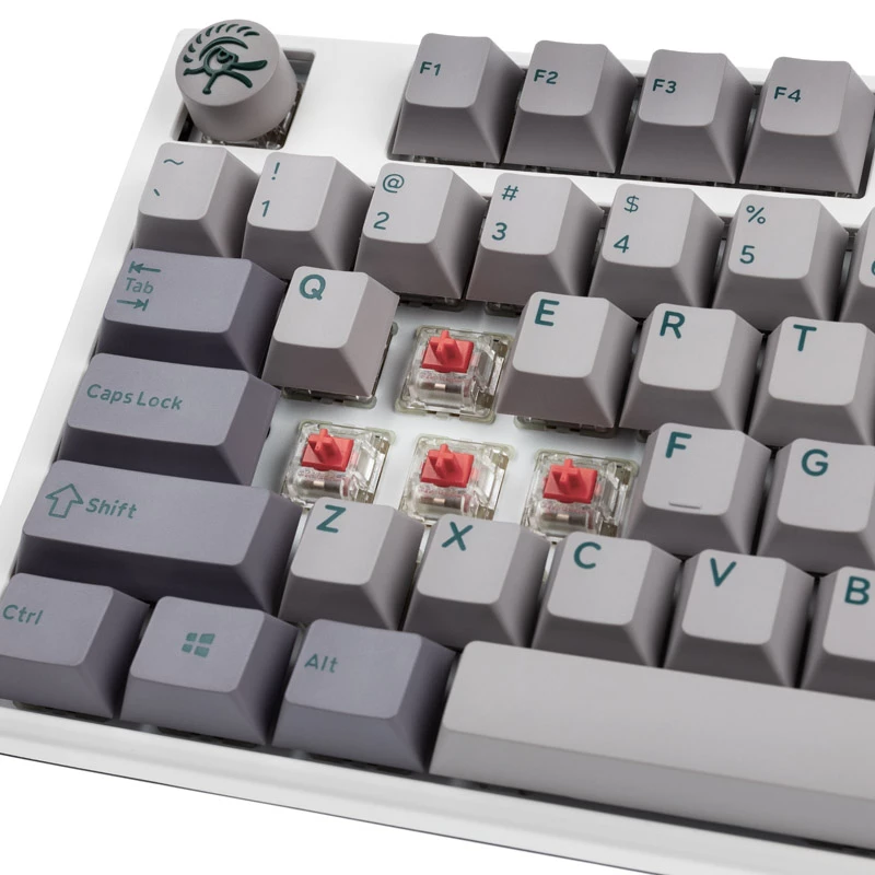 Ducky One 3 TKL näppäimistö pelikäyttöön USB US English hopea