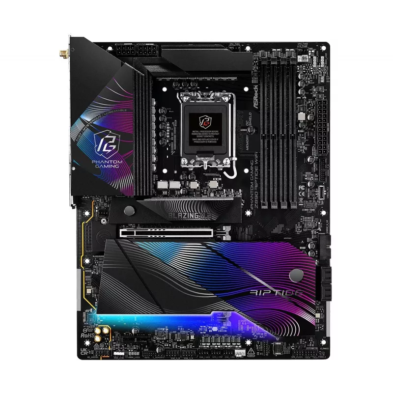 Emolevy ASRock Z890 Riptide WiFi — Intel Z890, LGA1851, ATX, DDR5, 4 DIMM, Wi‑Fi 7, 2.5Gb LAN, Thunderbolt 4