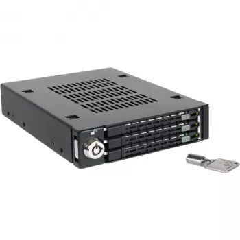 ICY DOCK - ToughArmor - MB993SK-B - 3x 2,5 SATA HDD & SSD 1x 3.5 asemapaikkaan täysmetallinen vaihtokehys turvalukolla