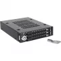 ICY DOCK - ToughArmor - MB993SK-B - 3x 2,5 SATA HDD & SSD 1x 3.5 asemapaikkaan täysmetallinen vaihtokehys turvalukolla