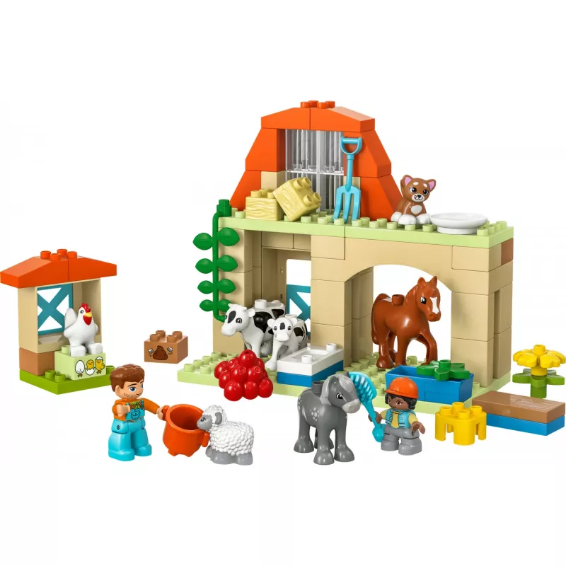 Rakennuslelu LEGO DUPLO maatilan eläintenhoitosarja 10416 — 74 osaa, 2 minihahmoa, ikä 2+