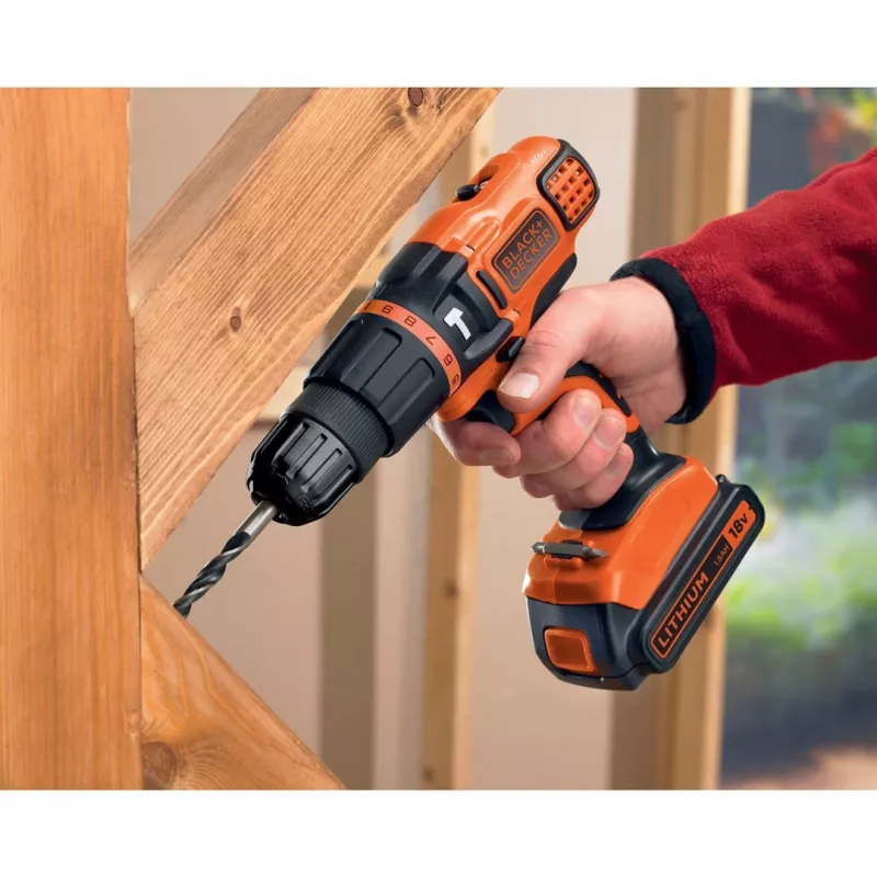Pistoolikahvarakenneporakone Black & Decker BDCH188N-XJ 1350 kierr./min, 18 V