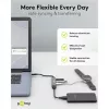 Goobay Slim 4-porttinen USB-keskitin, USB-C™–USB-C™/USB-A, USB 3.2 (74459)