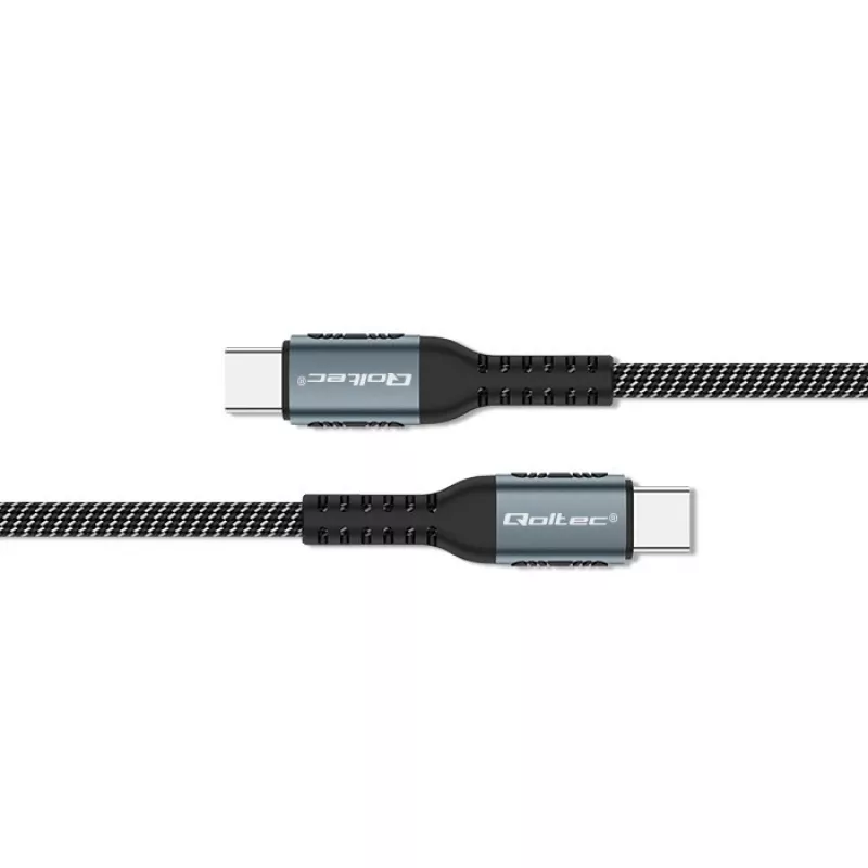 USB-kaapeli Qoltec 52358 1,5 m USB-C musta USB 2.0 0,48 Gbit/s
