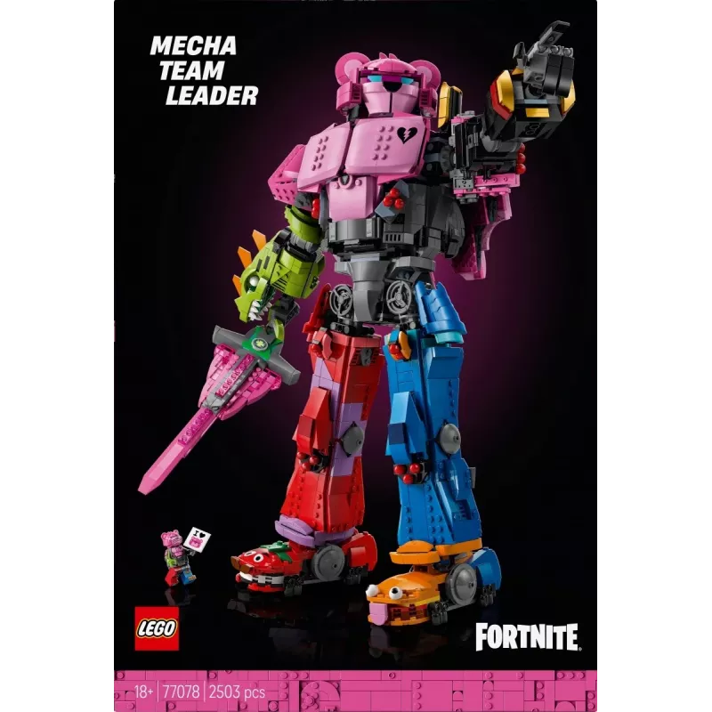 LEGO rakennussarja Team Leader Mechs 77078 — Fortnite, 2503 osaa, 1 minihahmo, 450 mm mech-korkeus