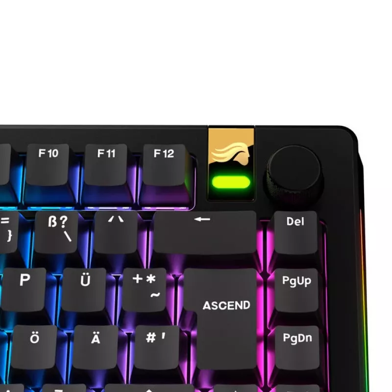 Näppäinhatut GLORIOUS GPBT Basics — PBT-näppäinhattusarja, DE-ISO-asettelu, musta