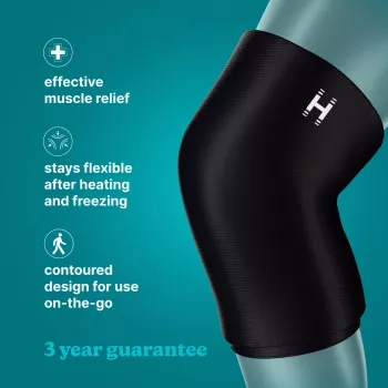 HoMedics SR-GE800 polven vapauttava lämpö- ja kylmähoitokääre — uudelleenkäytettävä lämpö-/kylmäkompressi polvikipujen lievitykseen