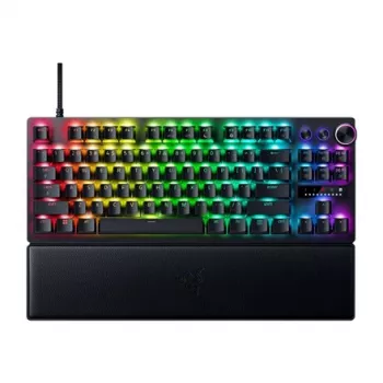 Razer Huntsman V3 Pro -näppäimistö - 80 % - TKL - taustavalo - USB - QWERTY - USA - näppäinkytkimet: Razer Analog Optical Switches (Gen-2)
