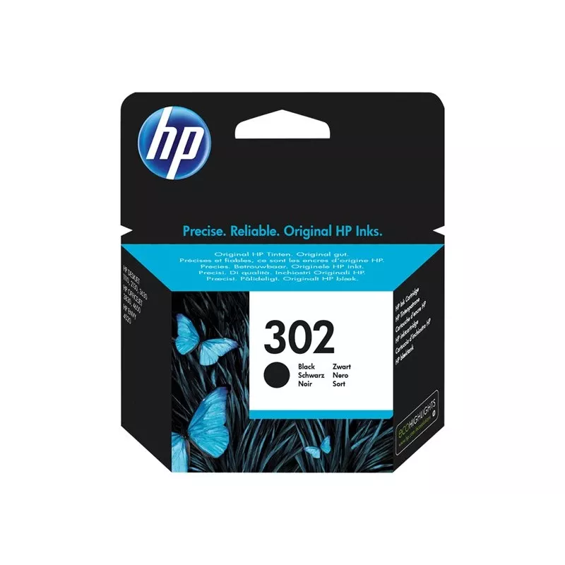 HP 302 musta alkuperäinen mustepatruuna