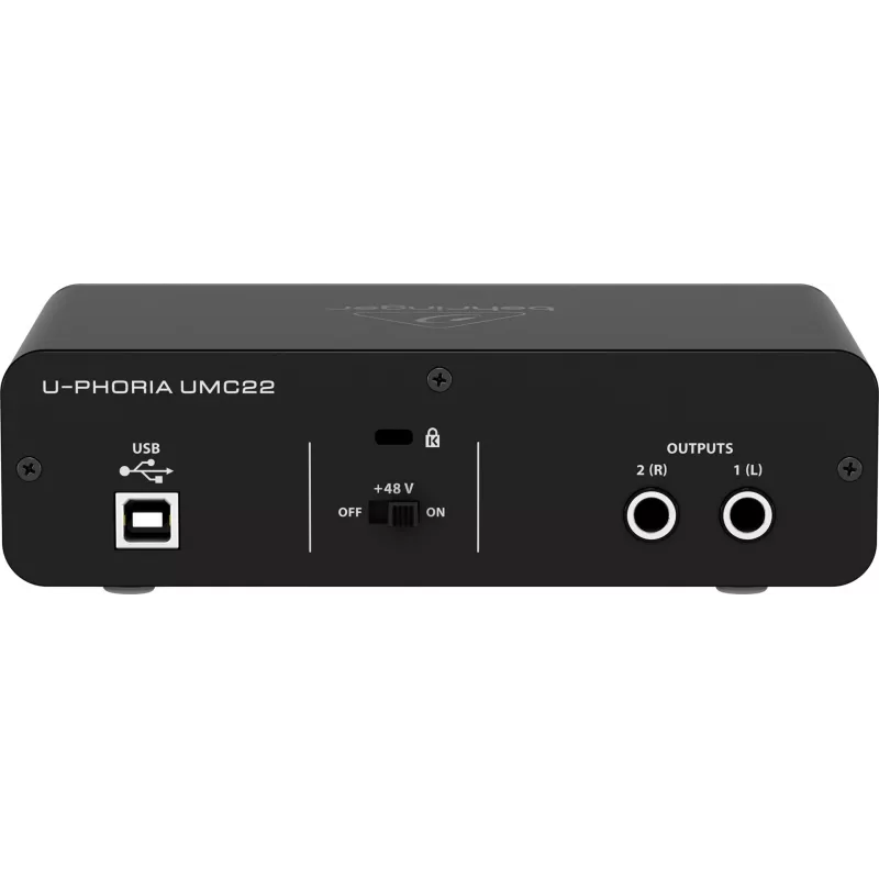 Behringer UMC22 täydentävä musiikkivaruste Concert/Studio etuvahvistin