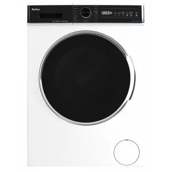 Vapaasti seisova pesukone AMICA WA3S712BLiSHB, 7 kg, 1200 kierr./min, 2100 W, LED-näyttö, musta luukku