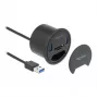 DeLOCK 64152 USB 3.2 Gen 1 -keskitin, 2 porttia, SD/microSD-kortinlukijalla