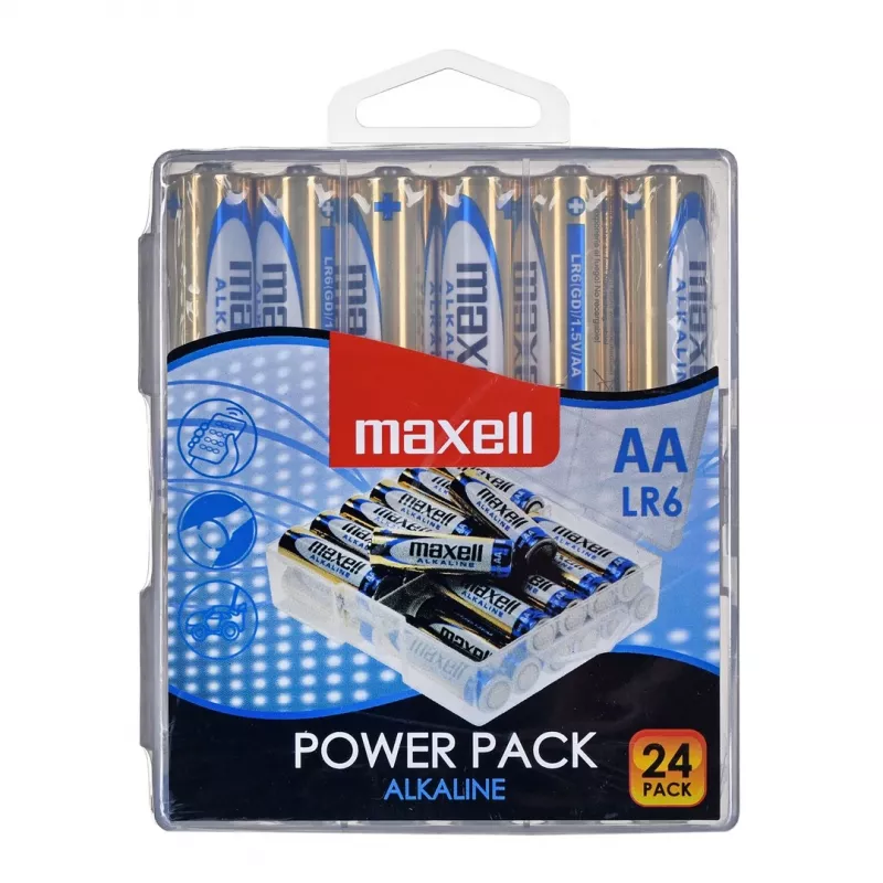 MAXELL alkaliparisto LR6 VALUE BOX, 24 kpl