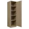 Vaattekaappi Topeshop SD-50 SON KPL 5 hyllyä 1 ovi tammi