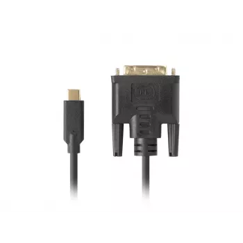 Videokaapeliadapteri LANBERG CA-CMDV-10CU-0030-BK, USB Type-C – DVI-D, 3 m, musta