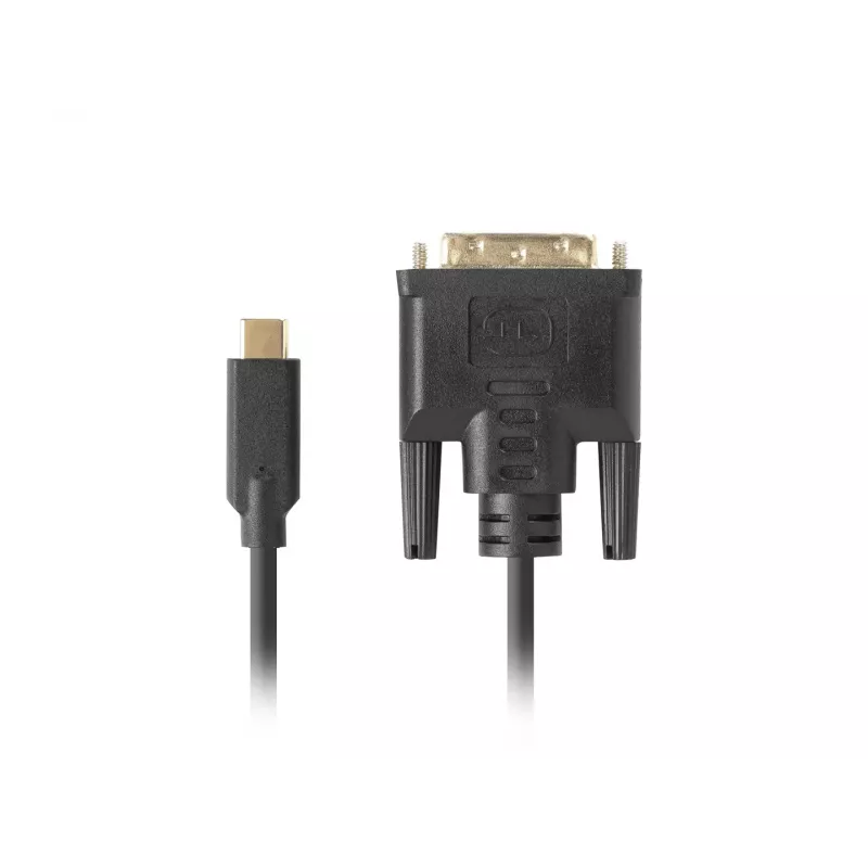 Videokaapeliadapteri LANBERG CA-CMDV-10CU-0030-BK, USB Type-C – DVI-D, 3 m, musta