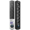 Ylijännitesuoja Qoltec 50112 musta 6 AC-pistorasiaa 230V 3m