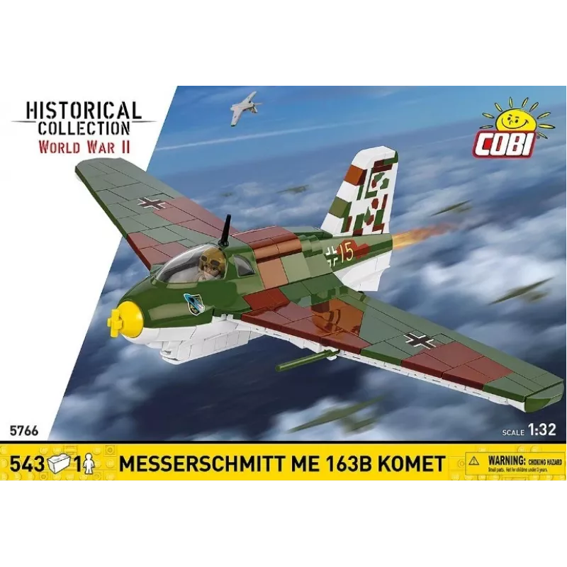 Rakennuspalikat Messerschmitt Me 163B Komet 543 palaa