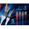 Tracer 47486 USB A - Lightning M/M 1m kaapeli punainen