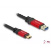 USB-kaapeli DeLOCK 80618 10 Gbit/s Type-A - Type-C 2 m punainen metalli