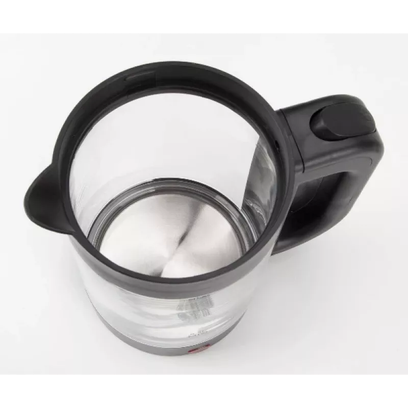 Jata HA702 vedenkeitin, 1,2 l, 1500 W, borosilikaattilasi, langaton, musta