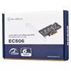 SILVERSTONE Serial ATA -ohjain SST-ECS06 — PCIe-kortti kuudella SATA-portilla
