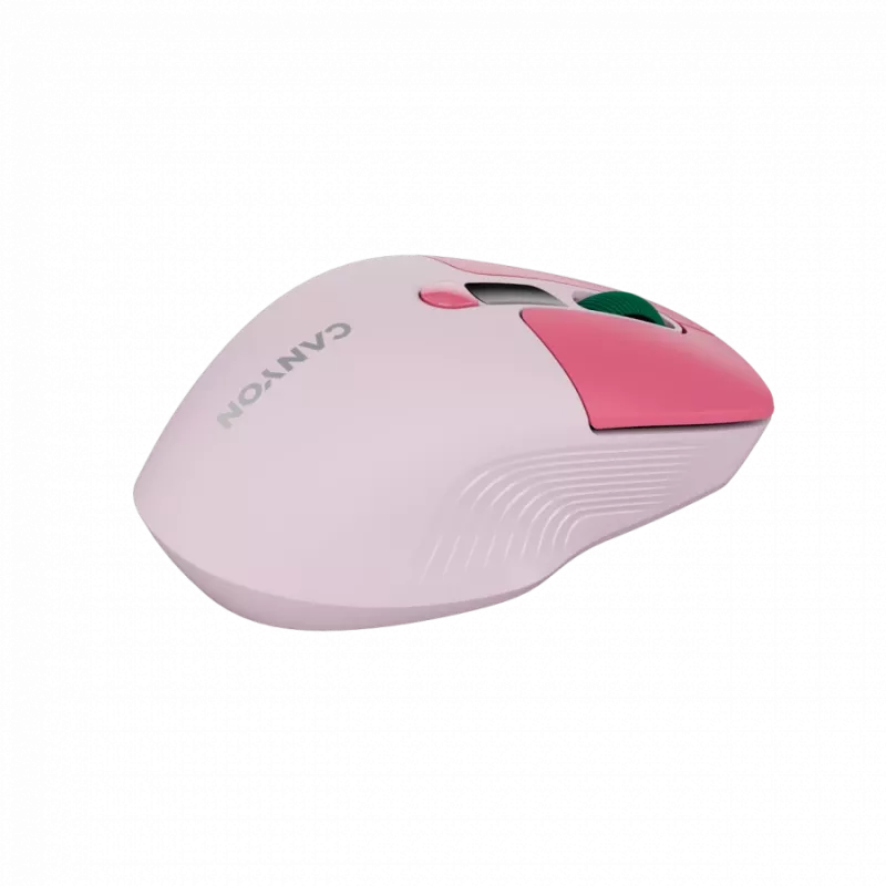 Canyon MW-26 - 2in1 langaton optinen hiiri Bluetooth / 2,4 GHz - hiljainen - pinkki