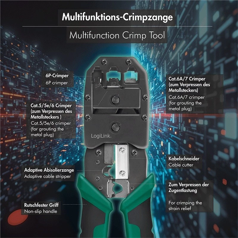 6-in-1-monitoiminen puristuspihti