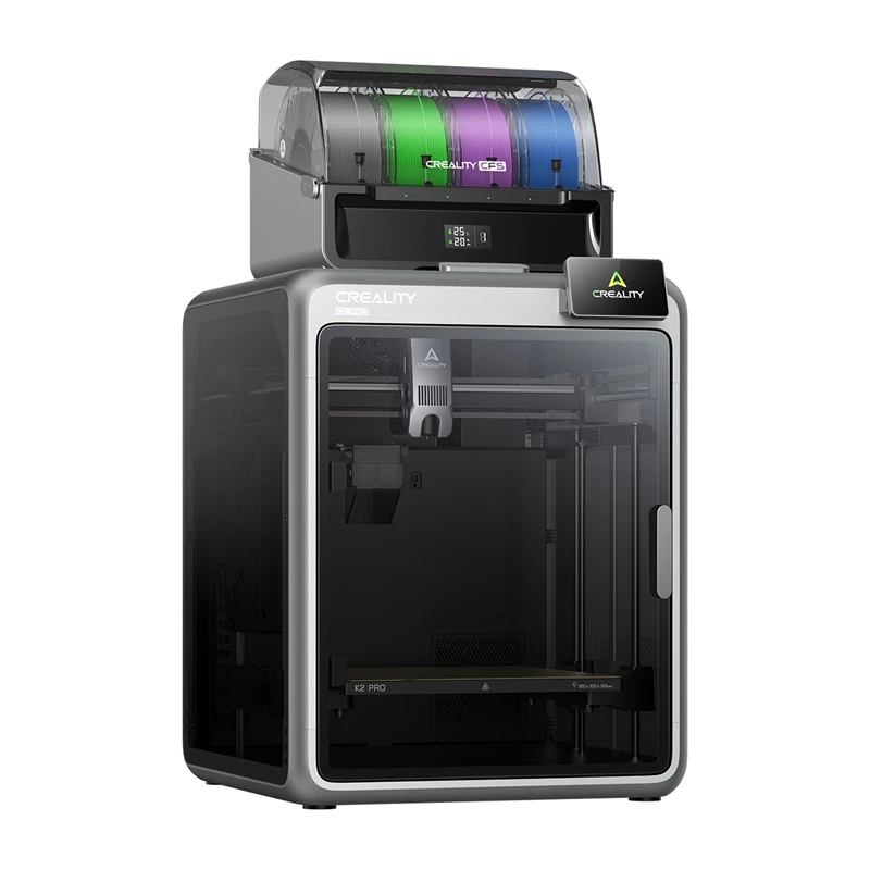 3D-tulostin Creality K2 Pro Combo – rakennustilavuus 300×300×400 mm, kaksoisekstruuderi