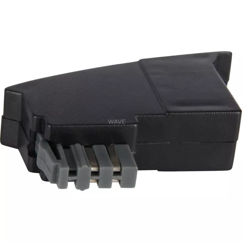 Goobay 50308 TAE-puhelinsovitin, TAE-N-pistoke – RJ11-liitin, musta