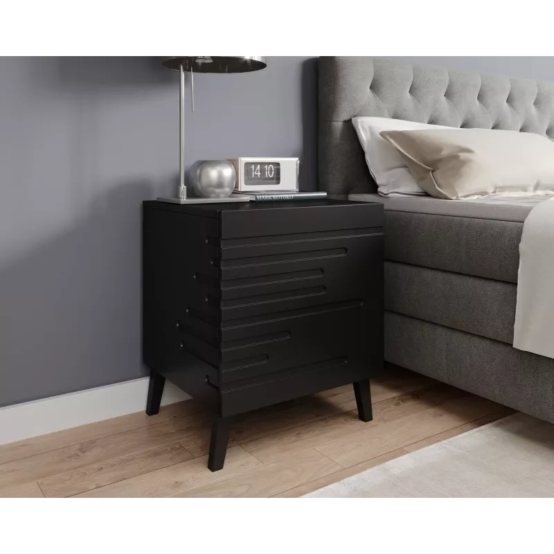 Cama Meble NOVA yöpöytä, 44×40×52 cm, mattamusta