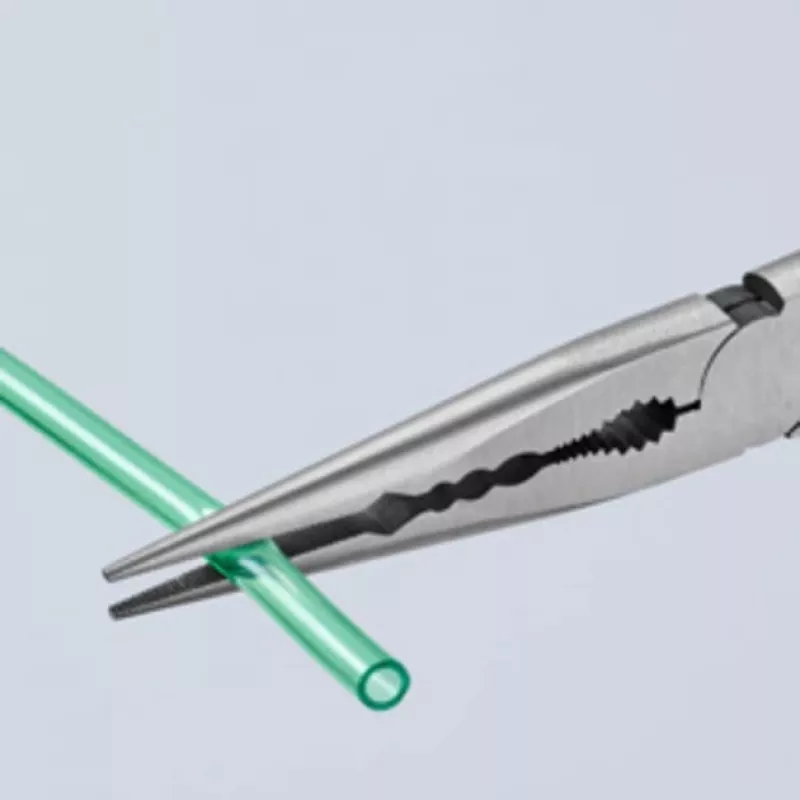 KNIPEX pitkävartiset suorakärkipihdit poikittaisprofiileilla