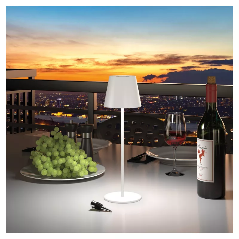 LED-pöytävalaisin RealPower TableLight 360 RGB 3W IP44 1800mAh