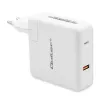 Qoltec GaN-laturi FAST 108W | 5-20V | 3-4.7A | USB C | valkoinen