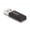 DeLOCK 60001 adapteri USB A USB C musta
