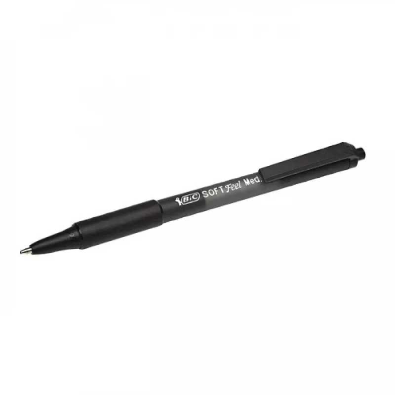 BIC kuulakärkikynä SOFTFEEL CLIC 1,0 mm, musta, 1 kpl 914360