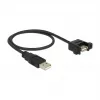 USB-kaapeli DeLOCK 85461 USB 2.0 0,5 m musta