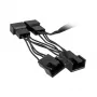 Tuuletin-Y-kaapeli Kolink 1–4 PWM 35 cm, 4-pin-PWM – 4×4-pin-PWM + SATA