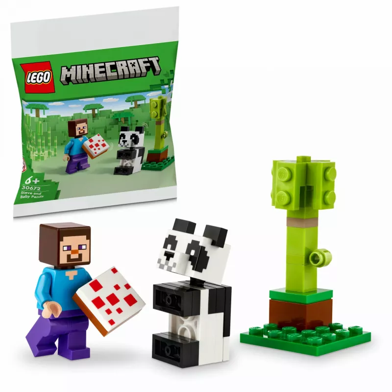 LEGO Minecraft Steve ja Baby-Panda 30672 polybag