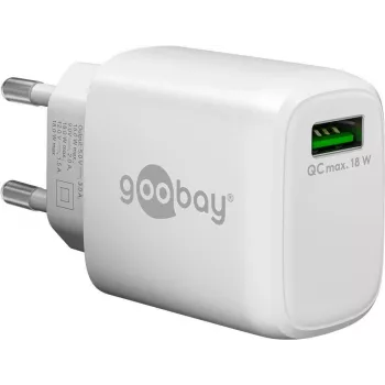 Goobay USB-pikalaturi QC 3.0 (18 W) valkoinen (61672)